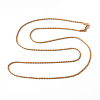 304 Stainless Steel Rope Chain Necklaces NJEW-F196-13G-2