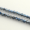 Electroplate Glass Bead Strands EGLA-R094-4mm-M2-3