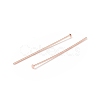 Brass Flat Head Pins KK-WH0058-03C-RG-2