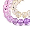 Baking Paint Transparent Glass Beads DGLA-M001-8mm-09-2