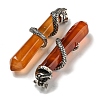 Natural Red Agate(Dyed & Heated) Pointed Big Pendants G-F766-07AS-01-2