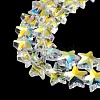 Electroplate Transparent Glass Beads EGLA-Z003-AB01-4