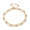 304 Stainless Steel Rhinestone Cup Chain Bracelets for Women BJEW-F488-26C-G-4