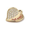 Alloy Rhinestone Pendants PALLOY-P303-04G-02-2