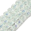 Handmade Foil Lampwork Beads Strands FOIL-C002-01E-1