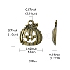 20Pcs Tibetan Style Halloween Pumpkin Jack-O'-Lantern Alloy Pendants TIBEP-YW0001-43AB-3