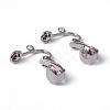 Iron Clip-on Earring Findings EC141-NF-2