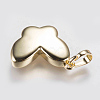 Brass Pendant Cabochon Settings KK-G338-12-3