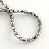 Electroplate Glass Bead Strands EGLA-R094-4mm-M1-2