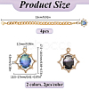 DIY Oval Cup Charms Jewelry Making Kit DIY-SP0001-78-2