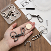 4Pcs 2 Colors Zinc Alloy Push Gate Snap Keychain Clasp Findings FIND-CA0005-88-5