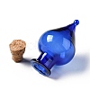 Teardrop Glass Cork Bottles Ornament AJEW-A039-01H-2
