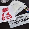 16Pcs 16 Styles PET Plastic Drawing Painting Stencils Templates DIY-WH0401-45-4