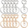 20Pcs 2 Colors Zinc Alloy Keychain Clasps FIND-SP0004-25-7