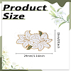 1Pc Greenish Lily Flower Enamel Pin JEWB-LP0004-41-2