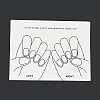 Paper Manicure Display Cards DIY-B062-01A-3