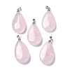Natural Rose Quartz Pendants G-D084-01P-B15-1