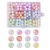 192Pcs 12 Colors Two Tone Opaque Acrylic Beads SACR-TA0001-35-1