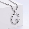Minimalist chic collarbone necklace with 26 English letters design LW4134-33-1