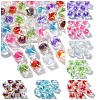 10Pcs Two Tone UV Plating Rainbow Iridescent Acrylic Beads TACR-YW0002-33B-2