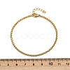 304 Stainless Steel Wheat Chain Bracelets for Unisex BJEW-K282-01A-G-5