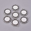 Alloy Pendant Cabochon Settings PALLOY-A18941-AS-FF-2