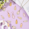 24Pcs 6 Styles Zinc Alloy Enamel Pendants FIND-SC0020-77-5