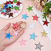40Pcs 10 Colors Computerized Embroidery Cloth Self Adhesive Patches PATC-HY0001-68-3