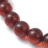 Natural Amber Round Beads Stretch Bracelets for Women Men BJEW-JB13378-3