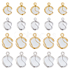 32Pcs 4 Style Cat Eye Pendants STAS-FH0002-01-1