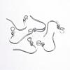 Brass Platinum French Earring Hooks X-KK-Q365-P-NF-1