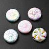 UV Plating Opaque Acrylic Beads OACR-P010-02-3
