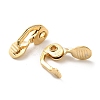 Brass Clip-on Earring Findings KK-F907-09G-2