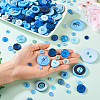 Flat Round Resin Buttons BUTT-TAC0017-01B-6
