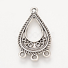 Tibetan Style Alloy Chandelier Components TIBEP-S312-42AS-NR-1
