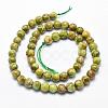 Natural Marble Beads Strands G-K211-6mm-F-2