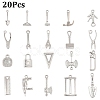 20Pcs 20 Style Rack Plating Alloy Pendants FIND-YW0007-52-1
