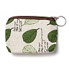 Flamingo/Cherry/Leaf Pattern Cotton Cloth Wallets ABAG-Q043-02-3