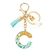 Transparent Epoxy Resin Pendant Keychains KEYC-FS00022-03-1