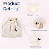 Portable Travel Cotton Drawstring Storage Clutch Bags ABAG-WH20005-25B-5