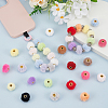 72Pcs 18 Colors Imitation Mink Fur European Beads FIND-FG0004-37A-4