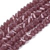 Opaque Glass Beads Strands GLAA-N019-3mm-13-1