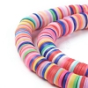 Handmade Polymer Clay Bead Spacers X-CLAY-R067-8.0mm-M1-2