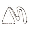 Tarnish Resistant 304 Stainless Steel Venice Chain Box Chain Necklaces NJEW-E049-03P-2
