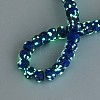Luminous Handmade Gold Foil Glass Beads Strands FOIL-N029-02A-03-2