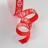 Christmas Theme Polyester Ribbons SRIB-L031-009-04-2