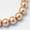 Baking Paint Glass Pearl Bead Strands HY-Q003-3mm-11-2