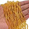 Electroplate Glass Beads Strands GL-CBAA615-02B-1