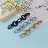 Handmade Opaque Spray Painted Acrylic Link Chains AJEW-JB00869-5