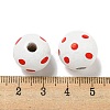Printed Wood European Beads WOOD-G022-18H-3